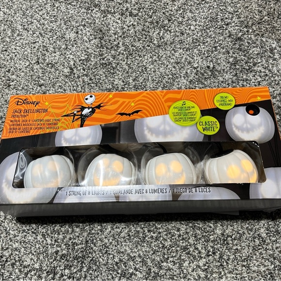 Nightmare Before Christmas Halloween String Lights Jack Skellington Talking Sing - Picture 4 of 12